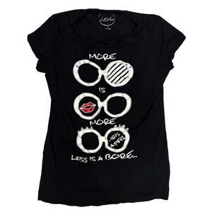 Woman's INC International Concepts I.N.C. Iris Apfel Graphic T-Shirt Size Small